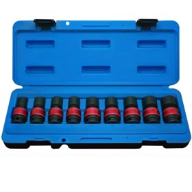 Juego de 7 vasos de impacto articulados de 1/2" DR. (13-22 mm)
